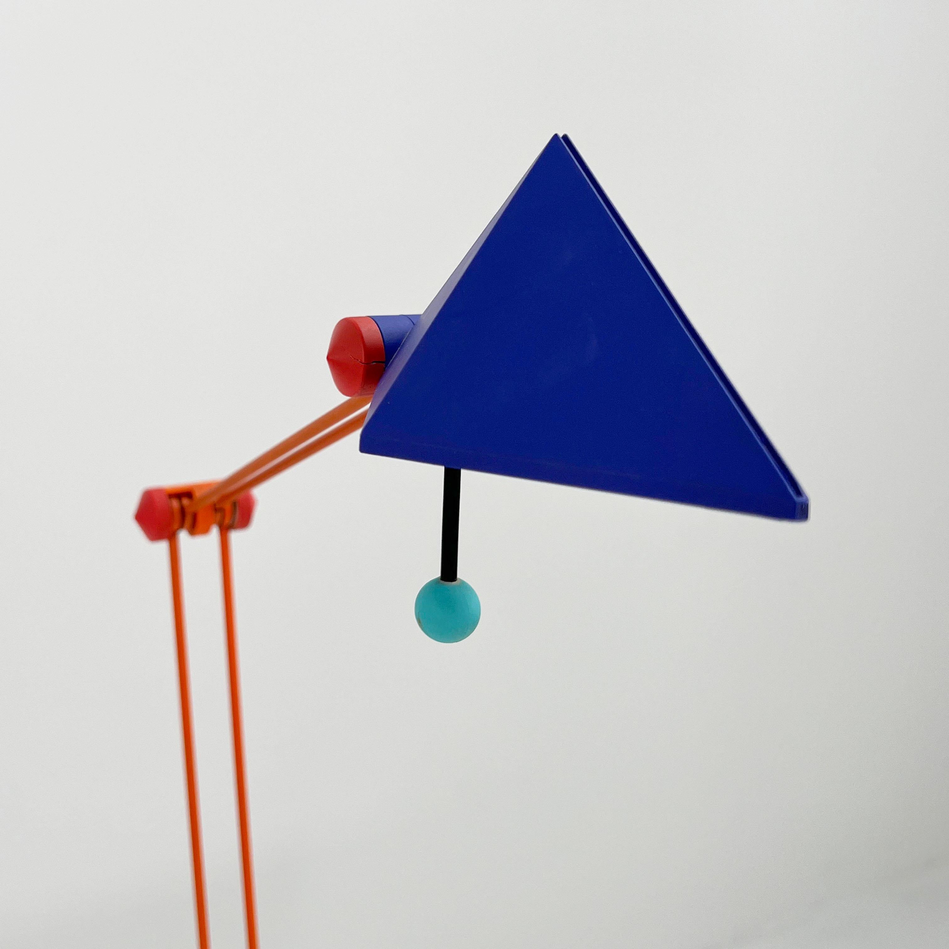 Blue Desk Lamp by Lungean & Pellmann for Brilliant Leuchten Germany, 1980s 2