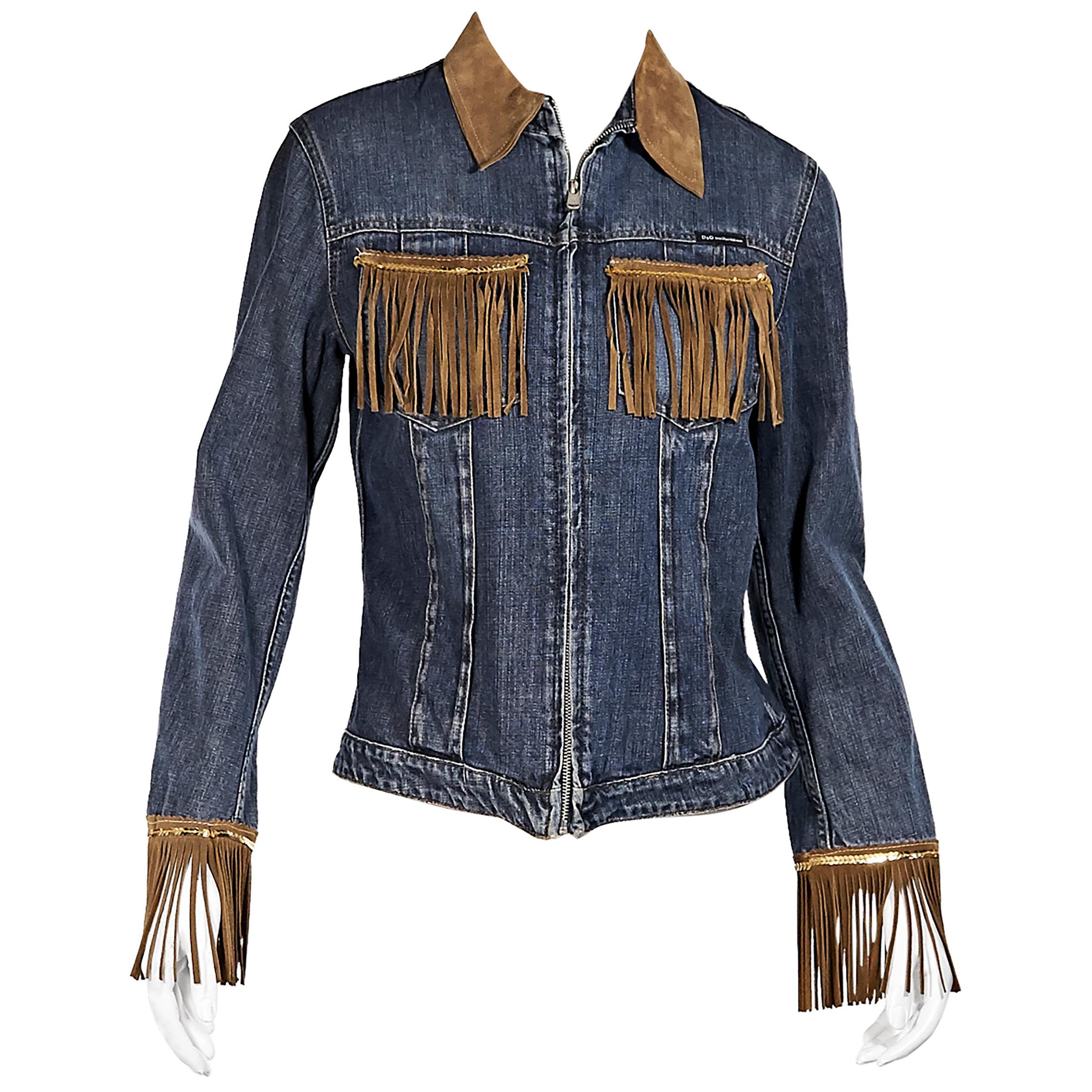Blue D&G Western Jean Jacket