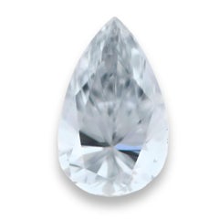 Blue Diamond - 0.12ct Natural Loose Fancy Faint Blue Color Diamond GIA Pear VVS1