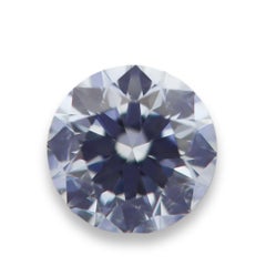 Blue Diamond - 0.19ct Natural Loose Round VVS1 Untreated