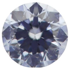 Blue Diamond - 0.19ct Natural Loose Round VVS1 Untreated