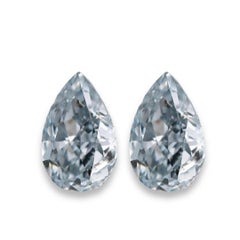 Blue Diamond - 0.31ct Natural Loose Fancy Light Blue Color Diamonds VS1 GIA Pair