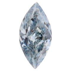Blue Diamond - 0.37ct Natural Loose Fancy Blue Color Diamond VVS1 GIA Marquise