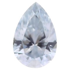 Blue Diamond - Diamante sfuso naturale da 0,51 ct, colore Fancy Light Blue, GIA Tipo IIB Si2, taglio a pera
