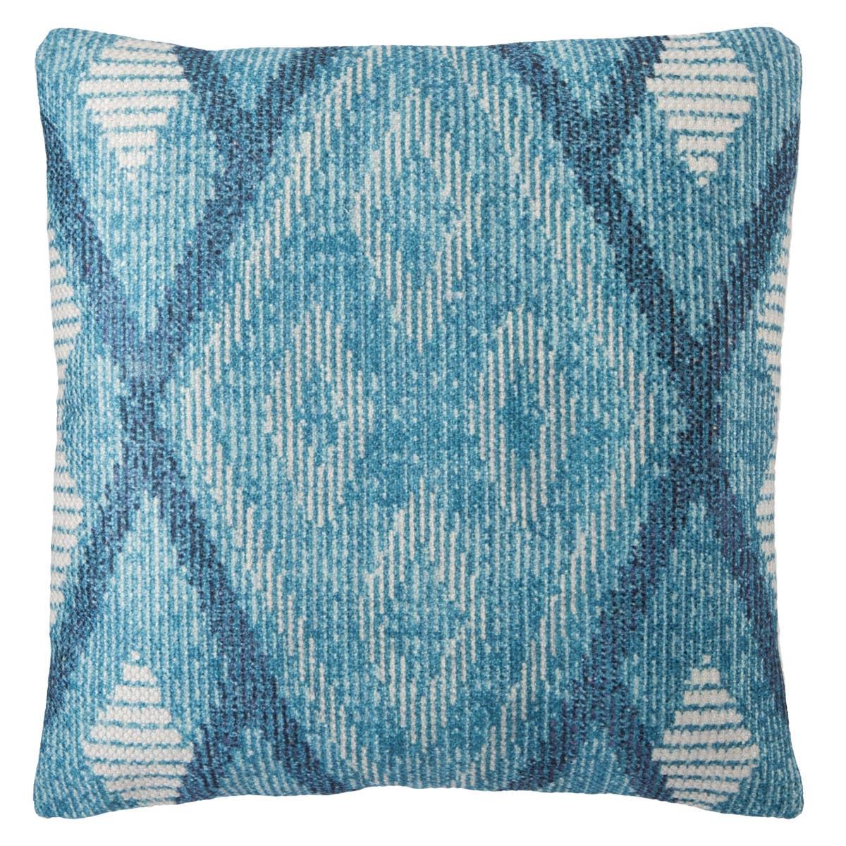 Coton Oreiller de Bohème à diamants bleus en vente