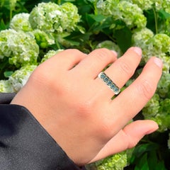 Blue Diamond Ring 0.5 Carats 9K Yellow & White Gold