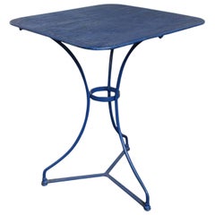 Blue Distressed French Bistro Garden Table Blue Distressed French Bistro Garden Table