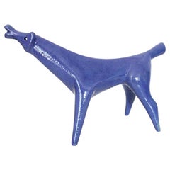 Blue Dog of Roberto Rigon 1950s Made in Italy, Art