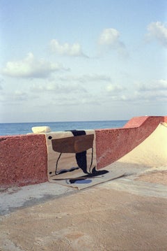 Blue Dots wool flatweave handmade wool wall-hanging