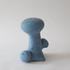 Blue Dotted Abstract Sculpture, Lone Skov Madsen