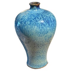 Blue Drip Glaze Vase, China, Contemporary