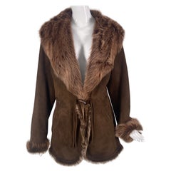Blue Duck Micro Spanish Merino Light Weight Shearling Coat NWT L