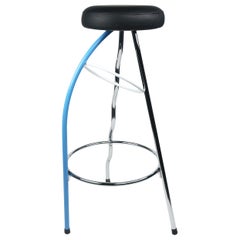 Blue Duplex Bar Stool by Javier Mariscal for BD Barcelona