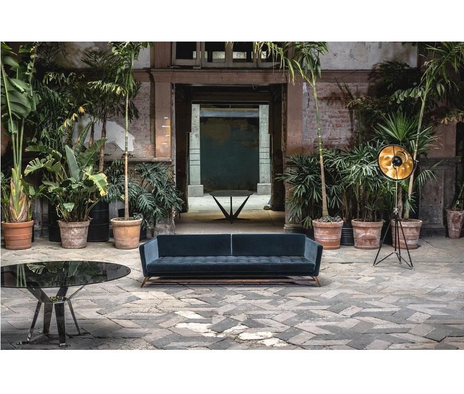 Blaues Eclipse-Sofa von Atra Design (Postmoderne) im Angebot
