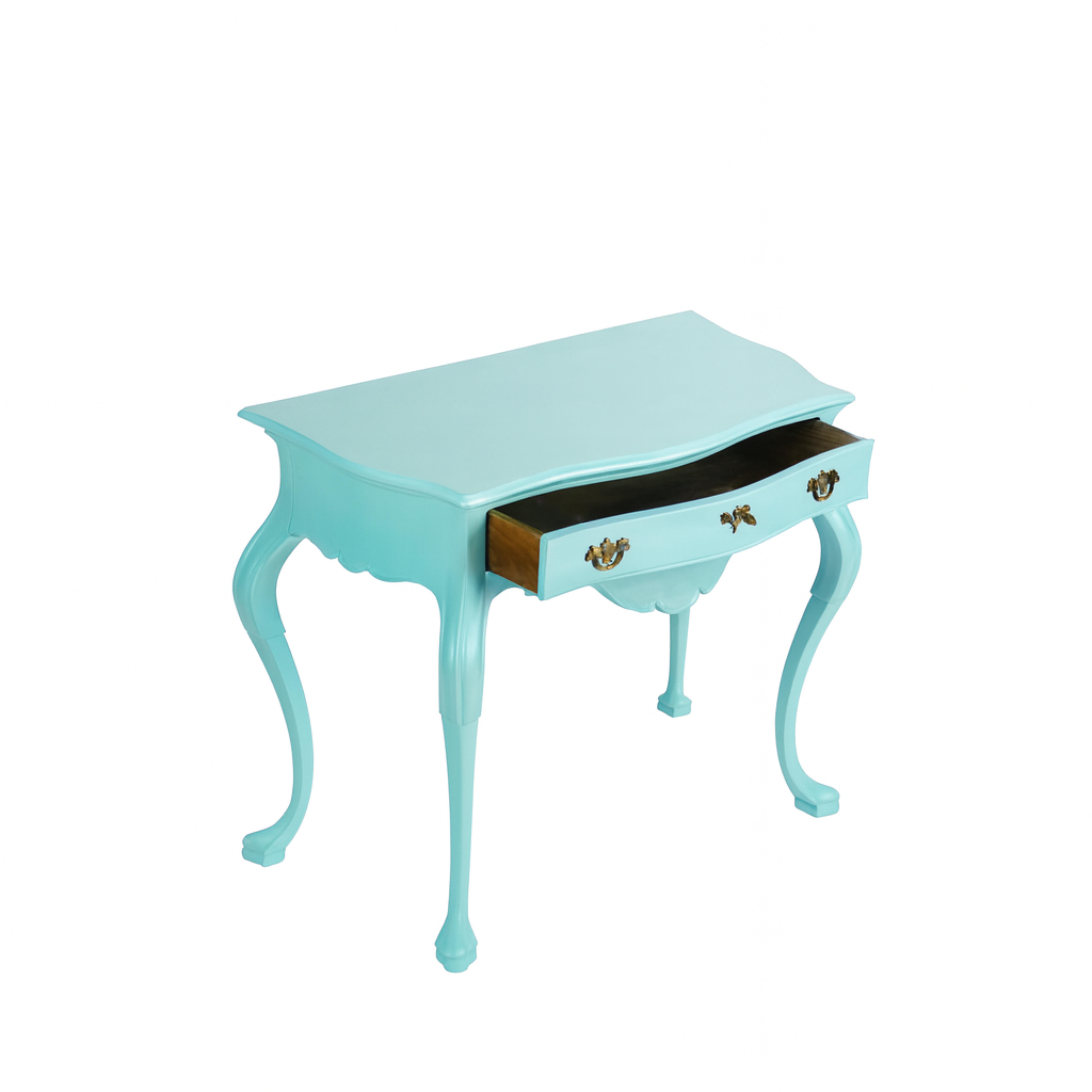 Barocco Blue Egg Black Baroque Styled Commode, 19th Century in vendita