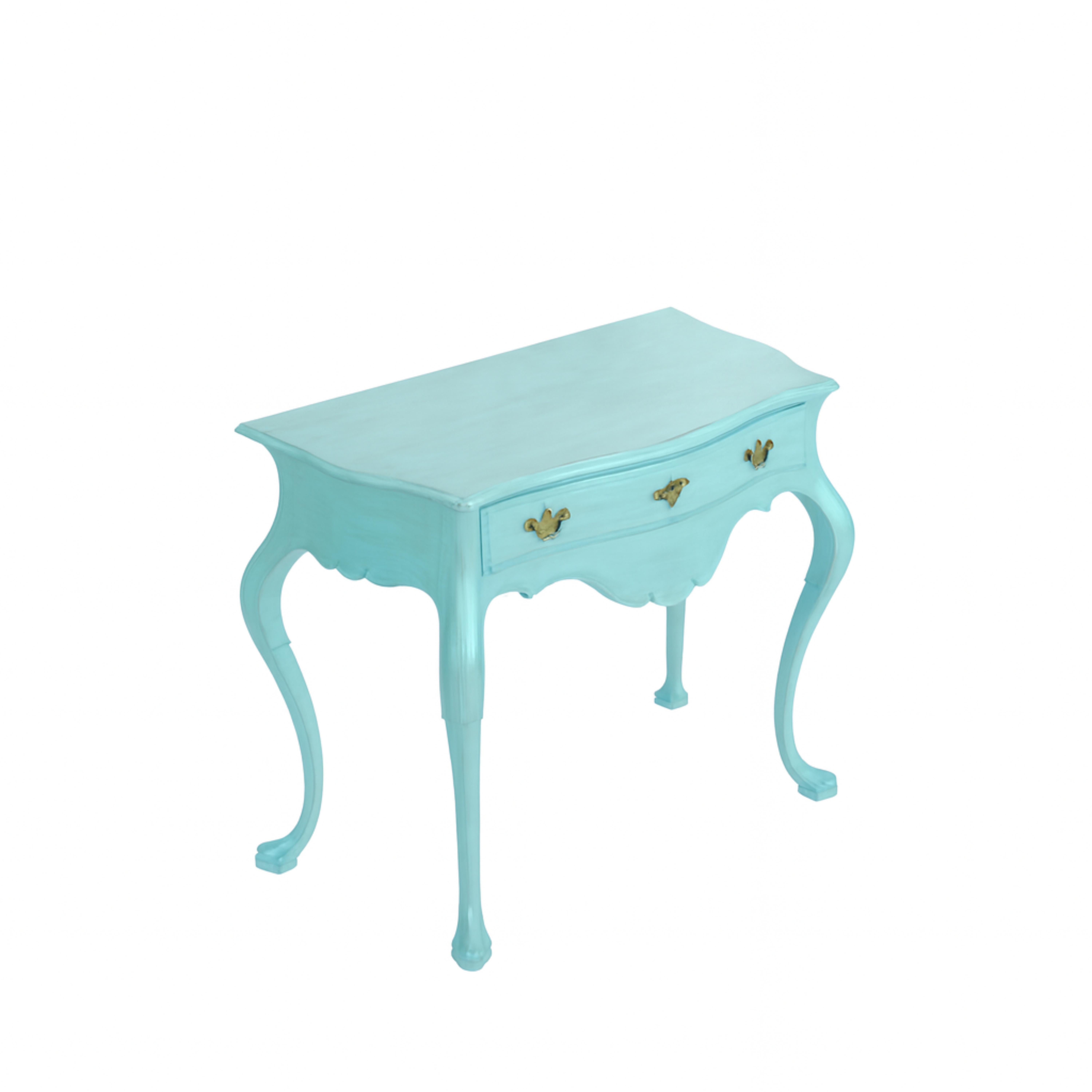 XIX secolo Blue Egg Black Baroque Styled Commode, 19th Century in vendita