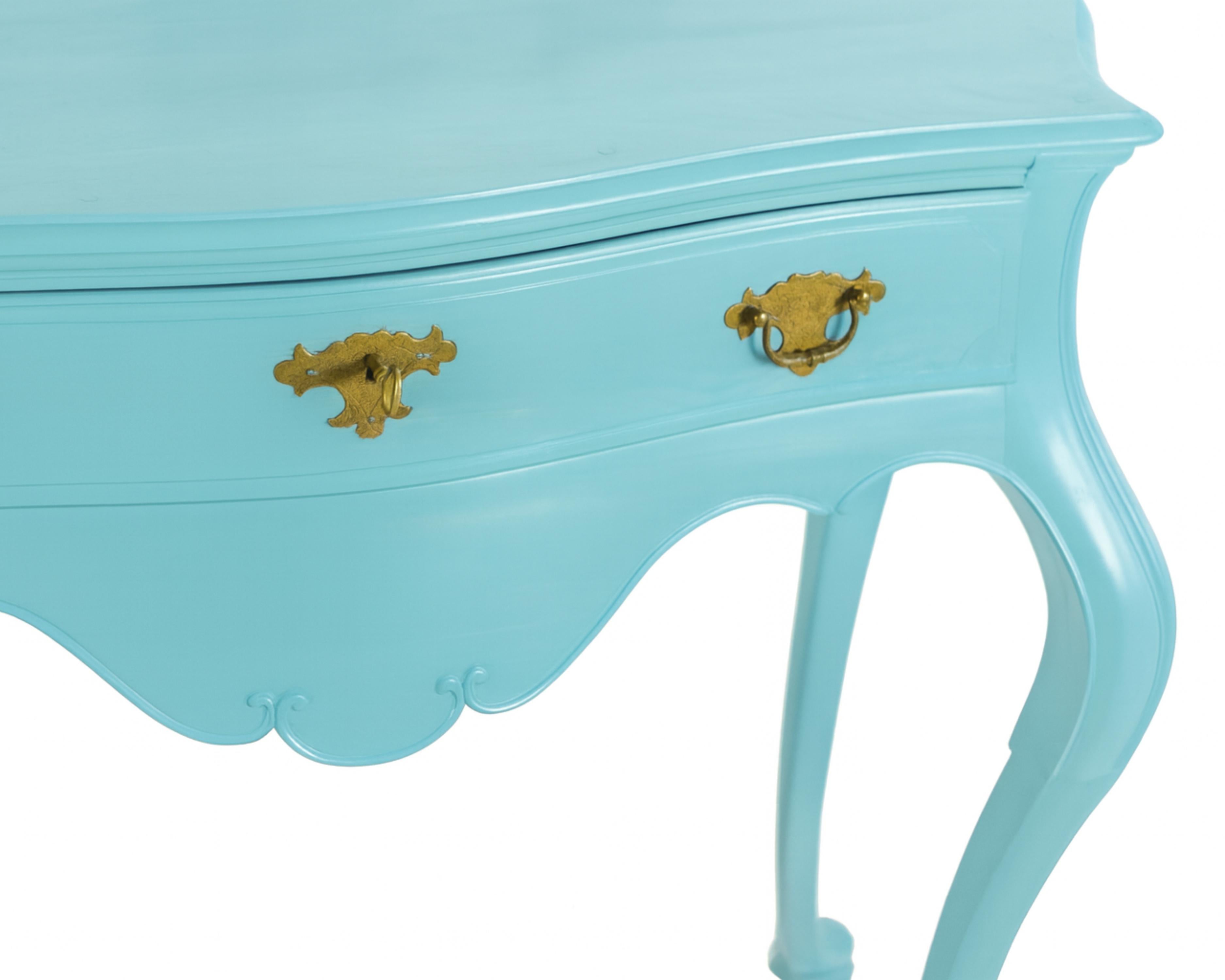 Blue Egg Black Baroque Styled Commode, 19th Century in vendita 1