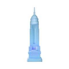 Blue Empire Lamp with Cable, Designed by Studio Job, Made in Italy