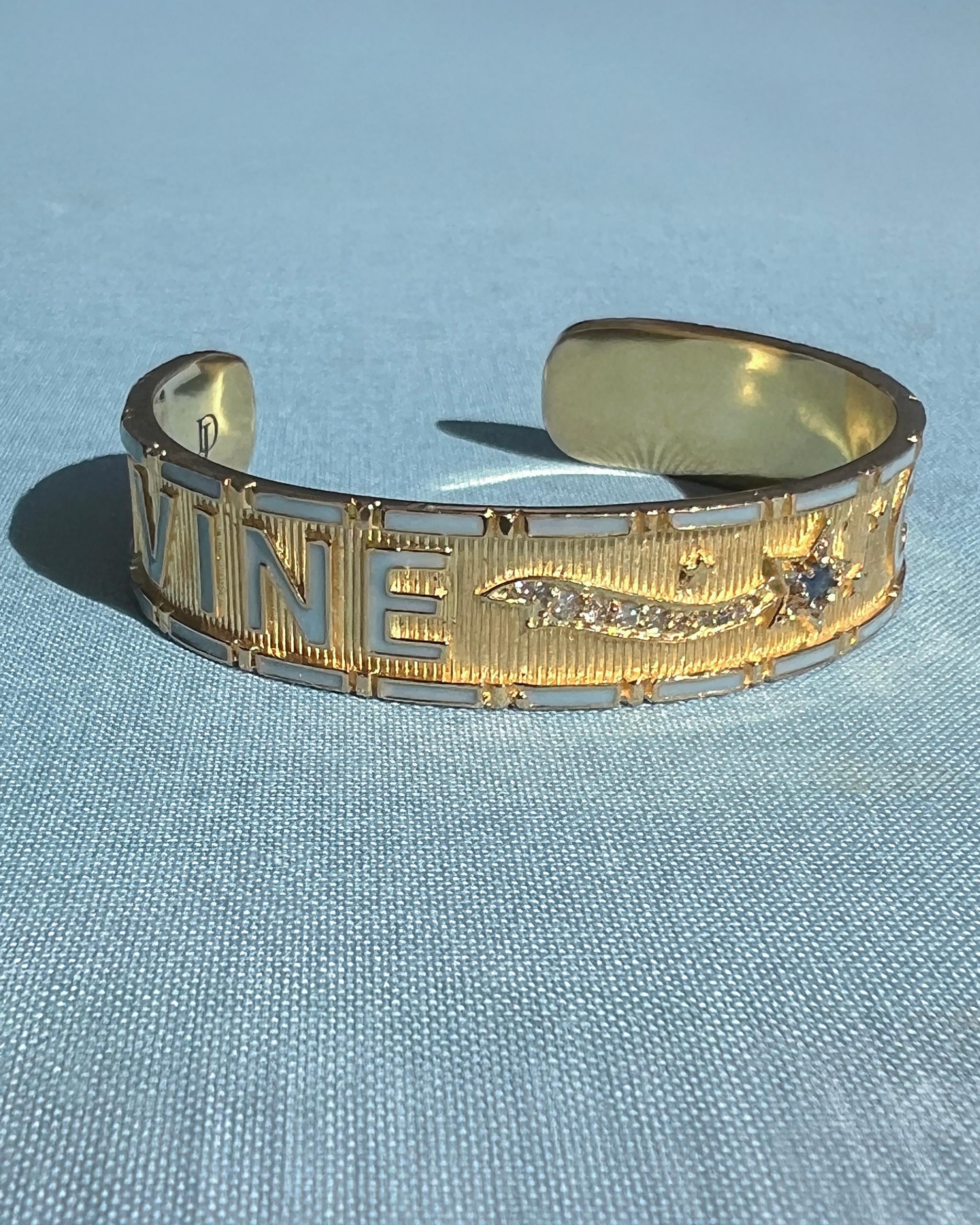 Band Ring Light Blue Enamel Divine For Sale 3