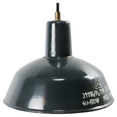 Blue Enamel Retro Industrial Factory Pendant Lights