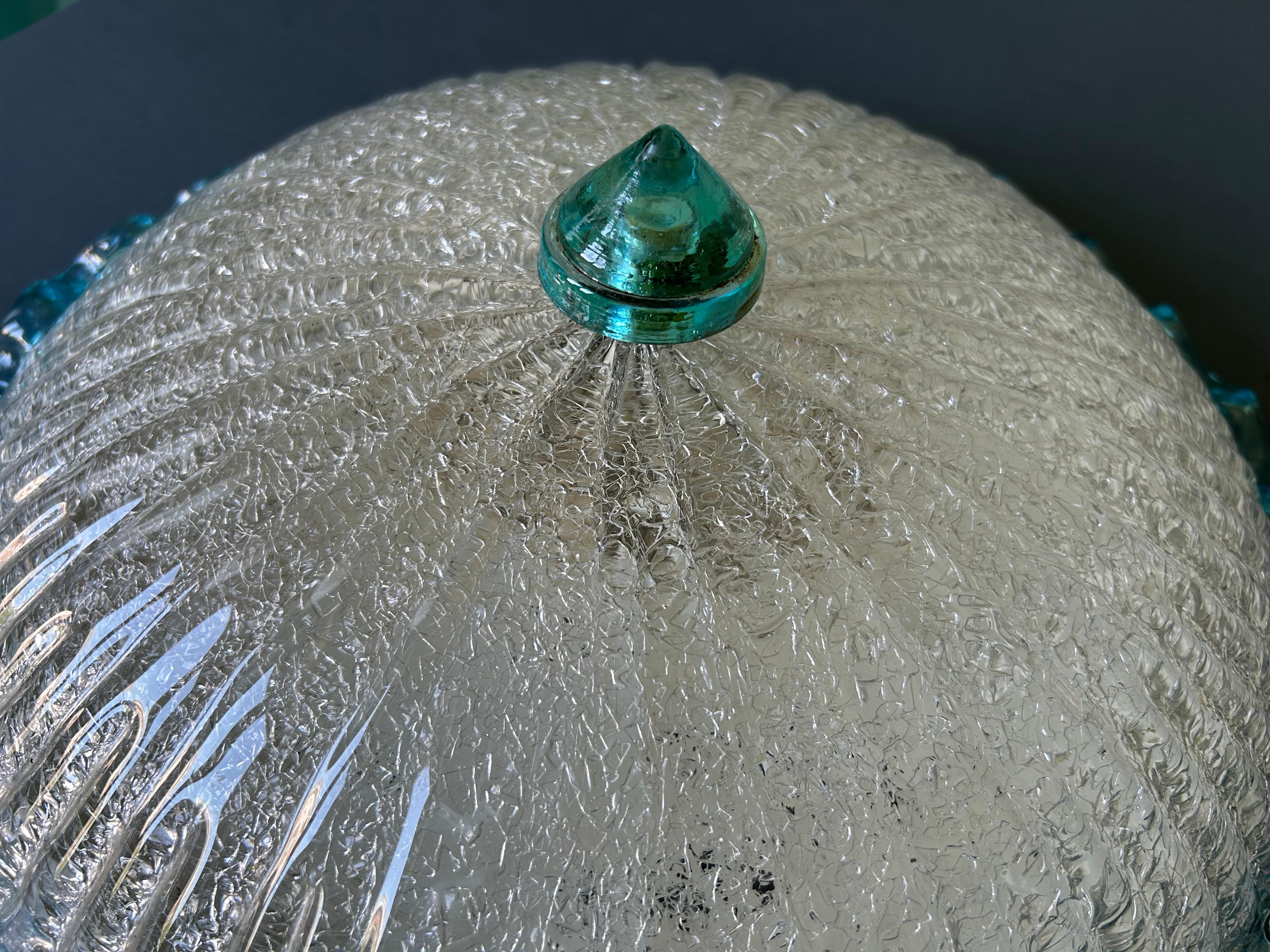 Blue Eyes, deliziosa lampada da soffitto di Murano, anni '80 in vendita 3