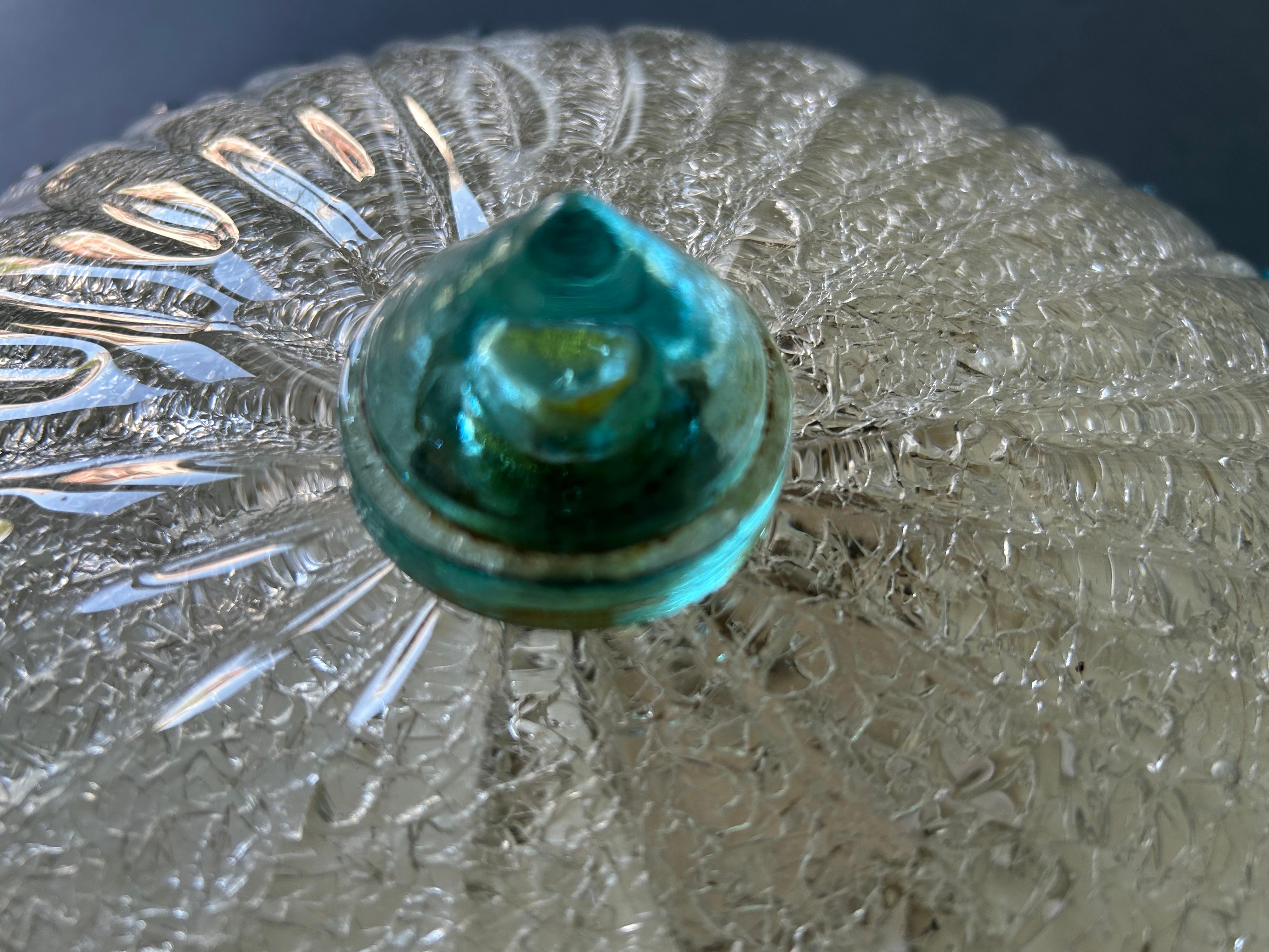 Blue Eyes, deliziosa lampada da soffitto di Murano, anni '80 In condizioni buone in vendita a Budapest, HU