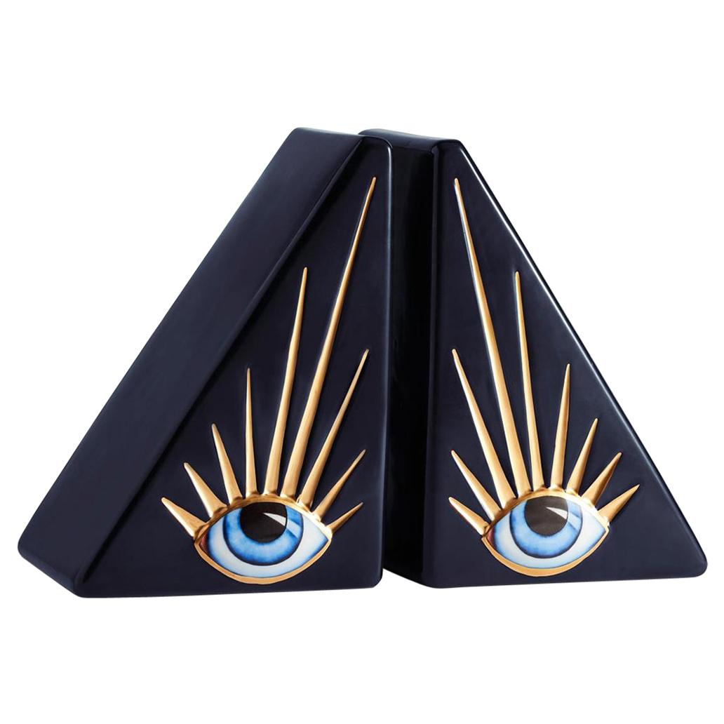 Blue Eyes Set of 2 Bookends