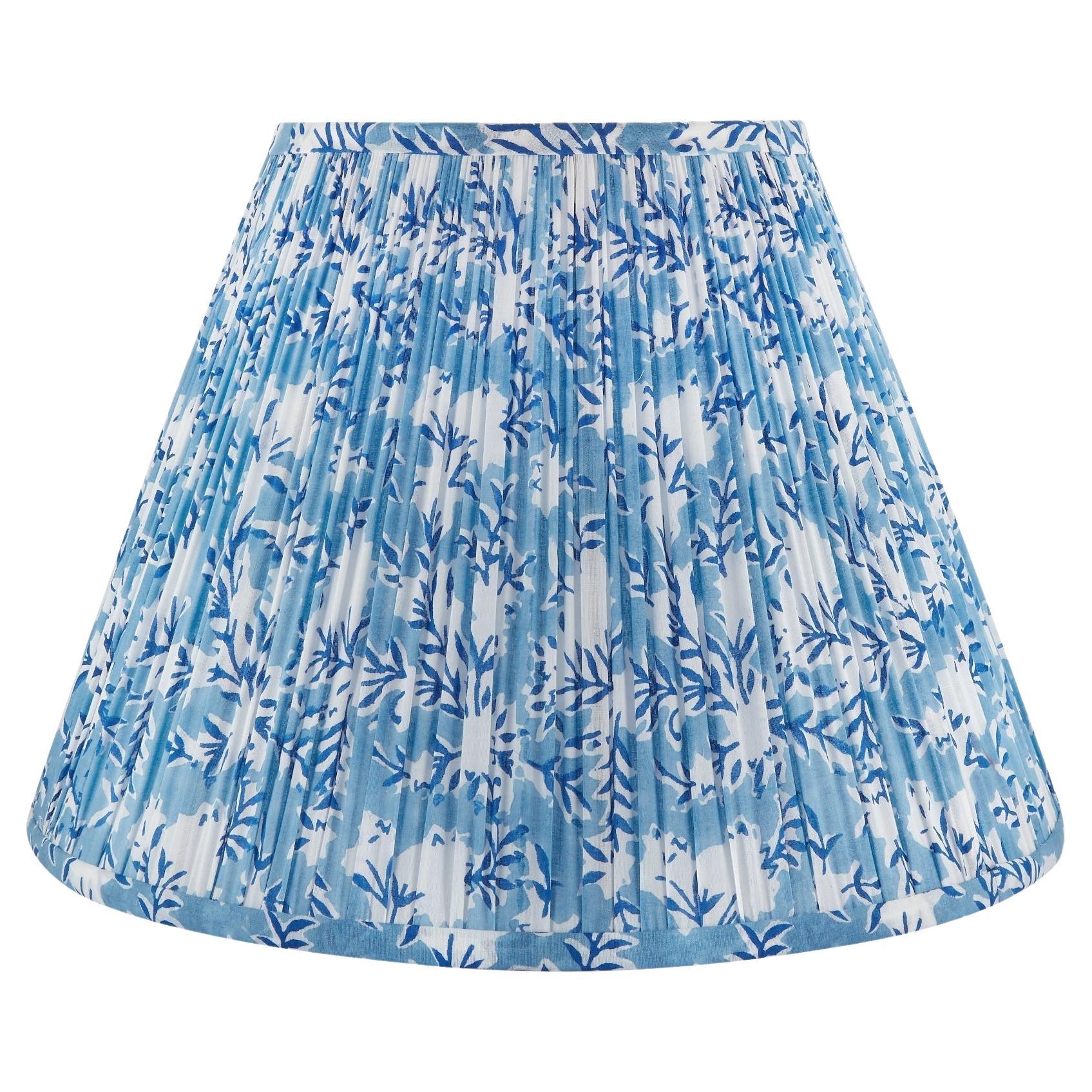 Blue Fabric Lampshade, Brook Print, Large, by Bunny Williams Home