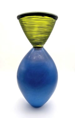 "Blue Figura Sentinel", glass sculpture by Monica Guggisberg & Philip Baldwin