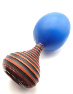 "Blue Figura Sentinel", glass sculpture by Monica Guggisberg & Philip Baldwin