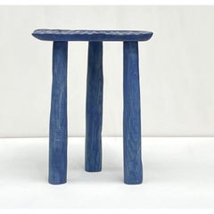 Blue Fingerprint Stool by Victor Hahner