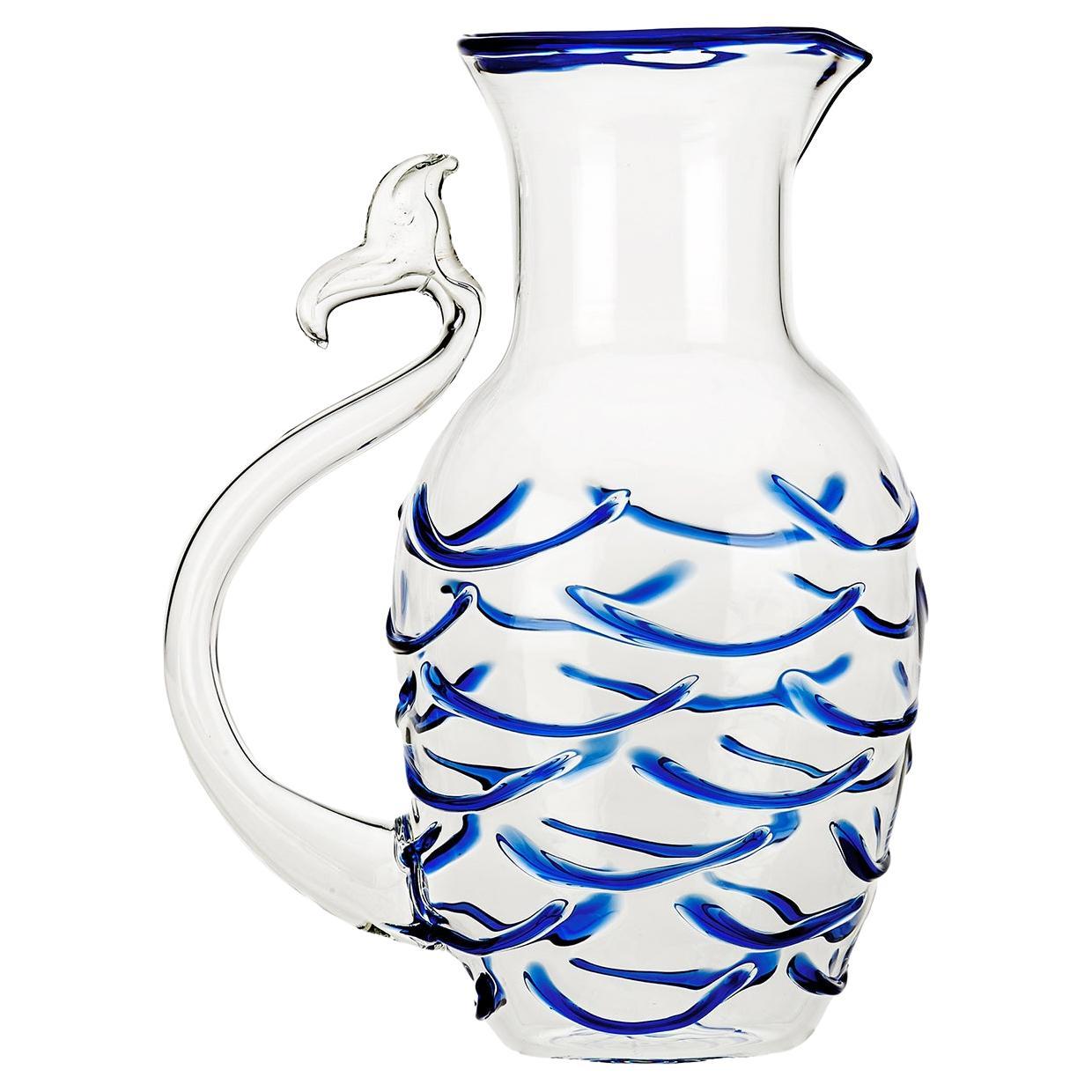 Blue Fish Tail Jug