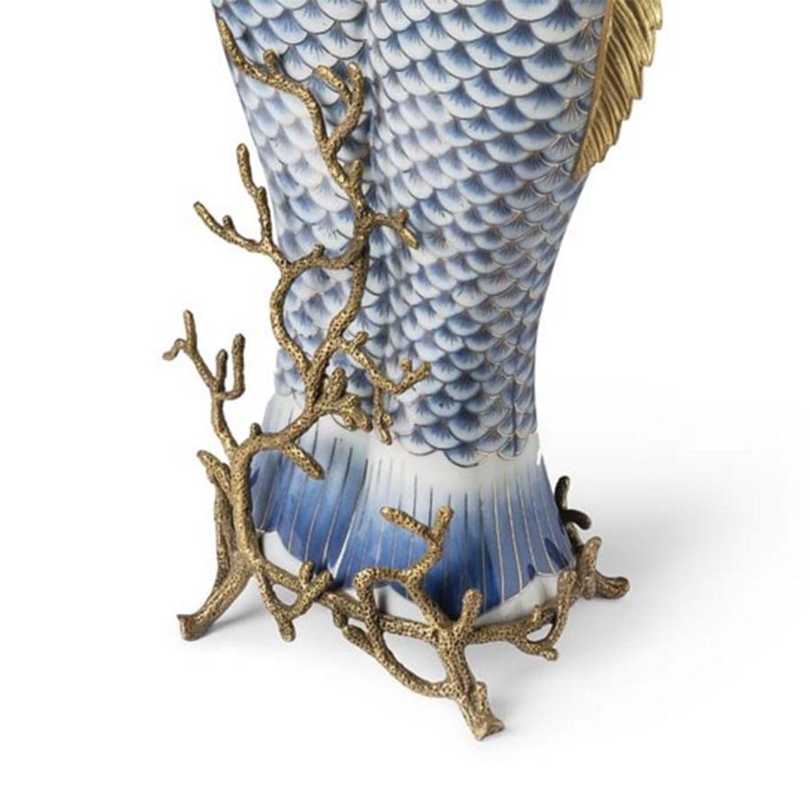 Vaso alto con pesci blu In condizioni Nuovo in vendita a Paris, FR