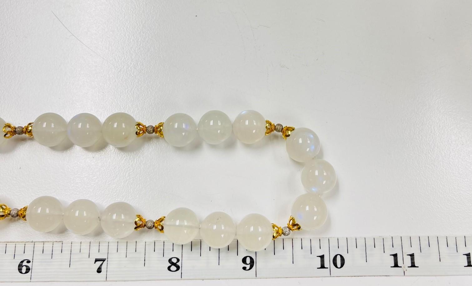moonstone bead necklace