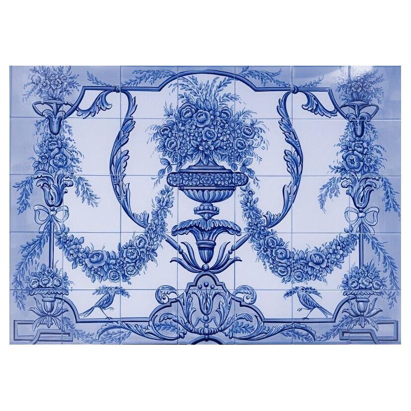 18th Century Portuguese Tile Mural - Hand Painted Azulejo Tiles - Made to Order