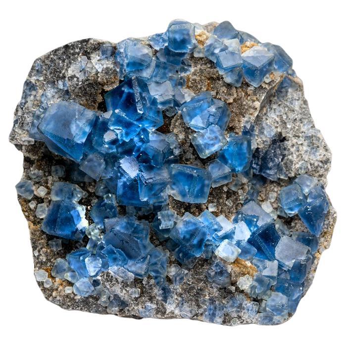 Fluorita azul de la mina Yaogangxian, montañas Nanling, provincia de Hunan, China