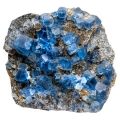 Fluorita azul de la mina Yaogangxian, montañas Nanling, provincia de Hunan, China