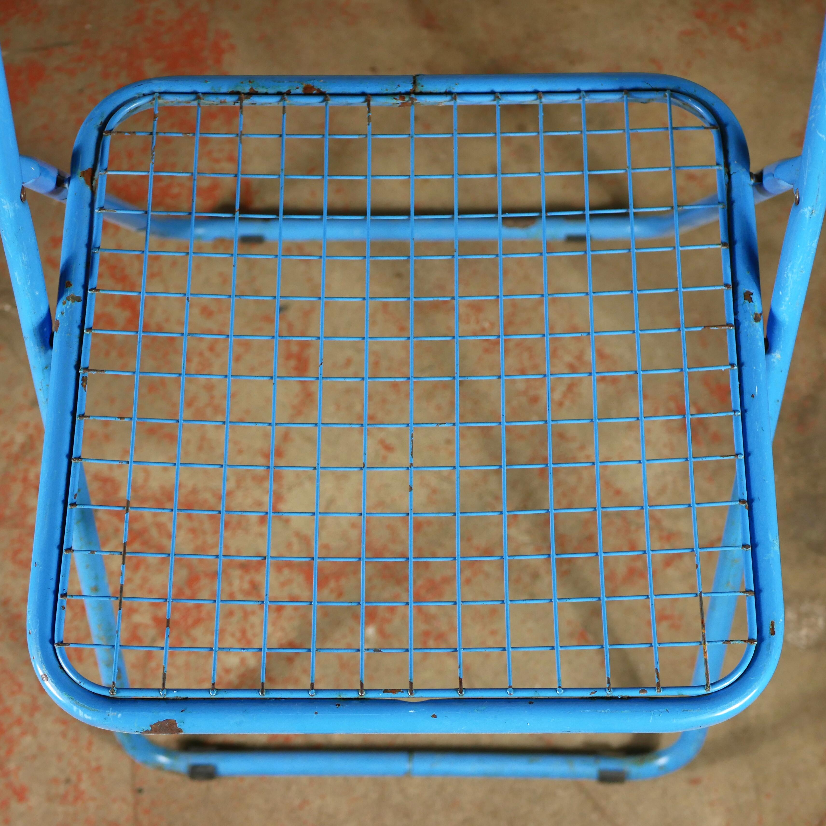 Late 20th Century Blue Folding Ted Net Chair by Niels Gammelgaard for Ikea, 1980s