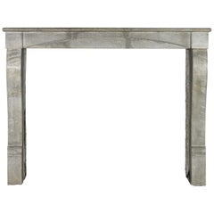 Blue French Stone Antique Fireplace Surround
