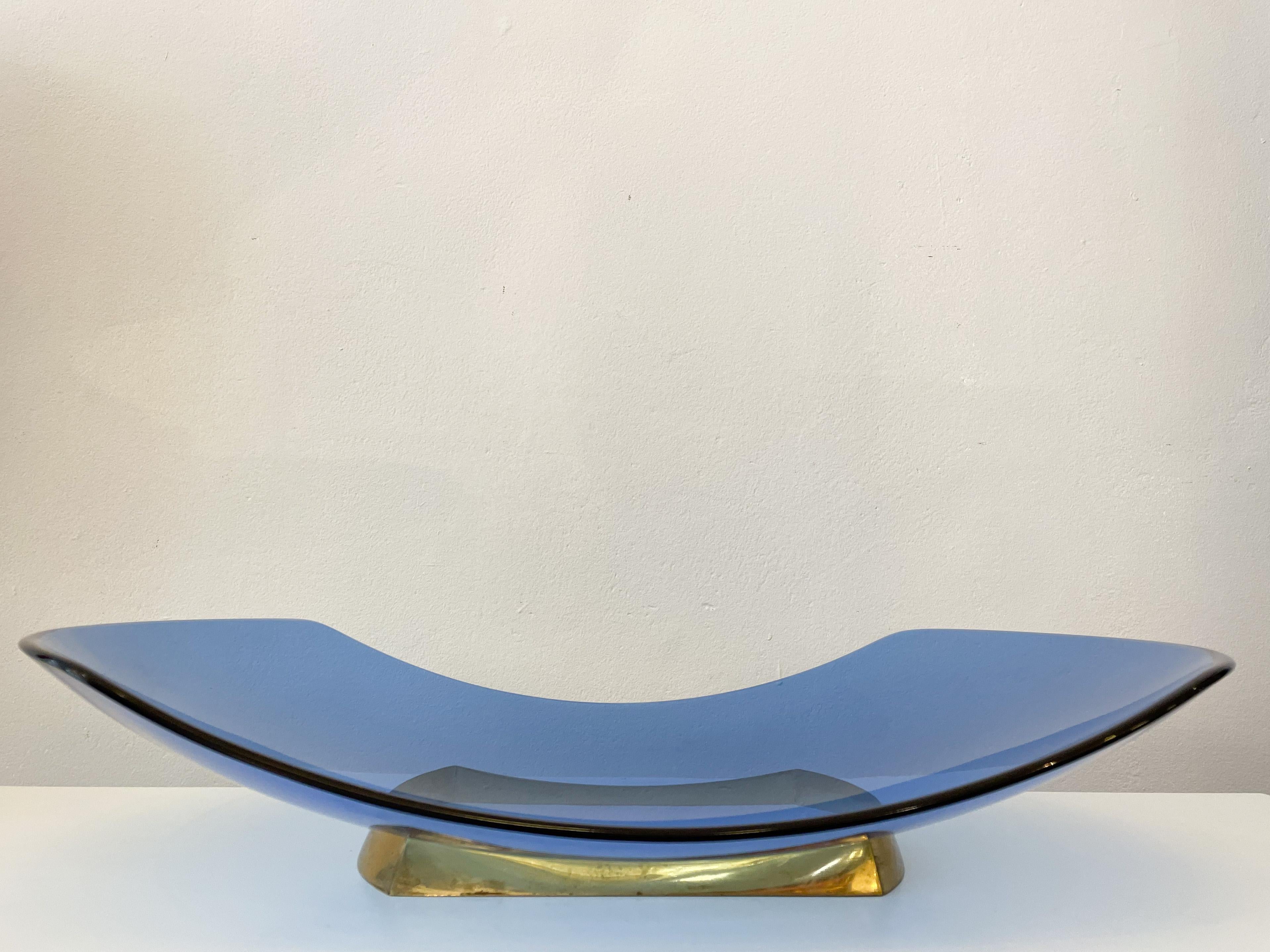 Mid-20th Century Blue Fruit Bowl 