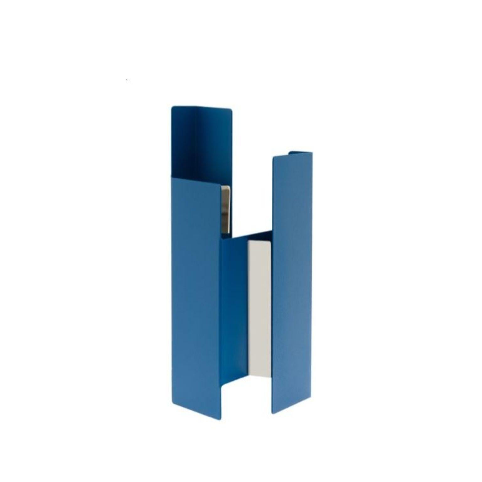 Modern Blue Fugit Vase by Mason Editions For Sale