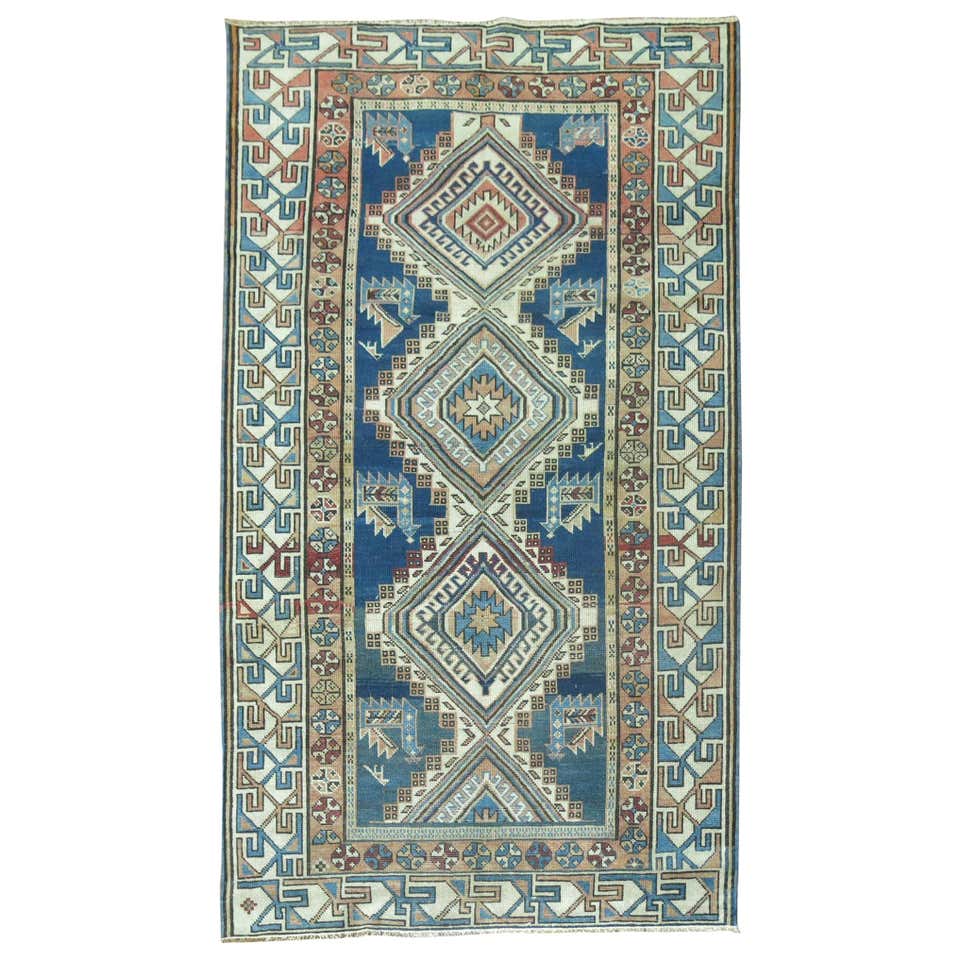 Red Oriental Rug Handmade Carpet, Geometric Small Rugs for Sale 59 x 96 ...