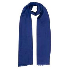 Blue GG jacquard scarf