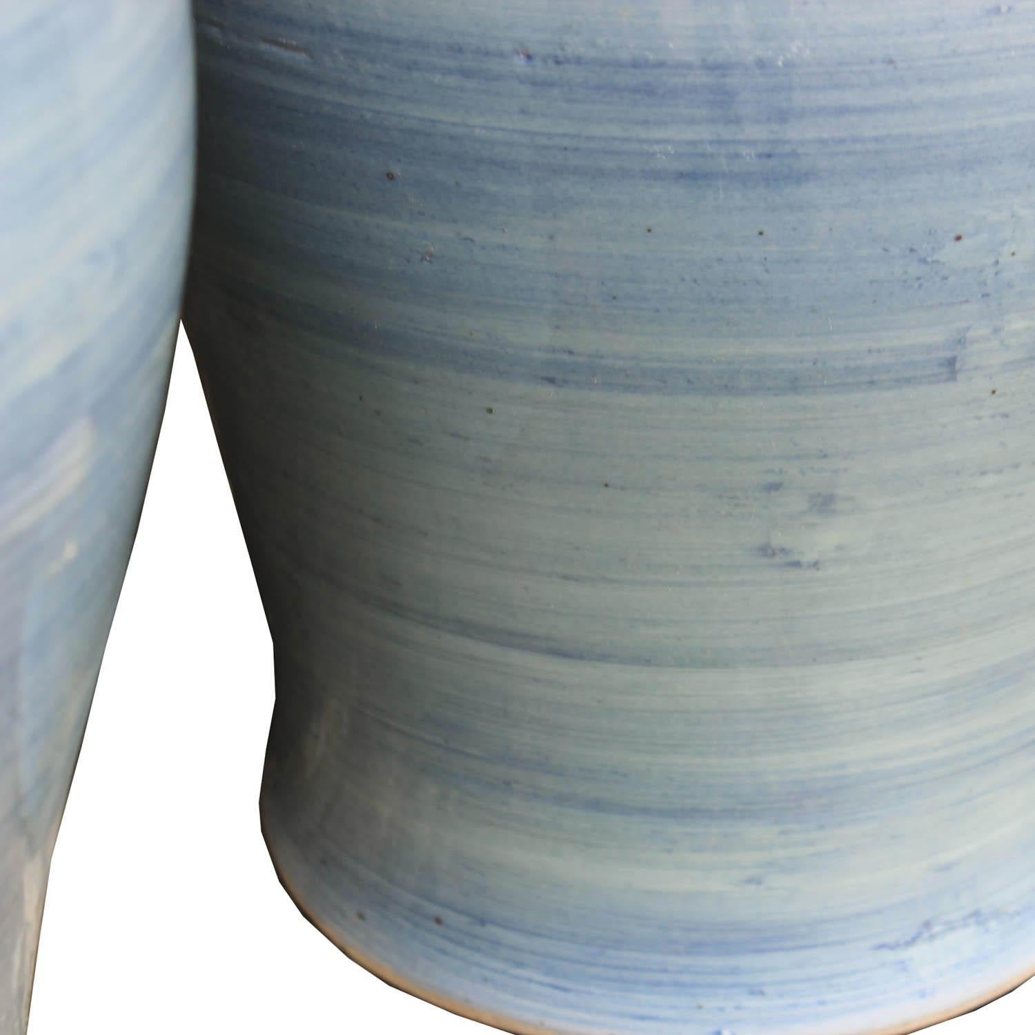 Ceramic Blue Ginger Jar