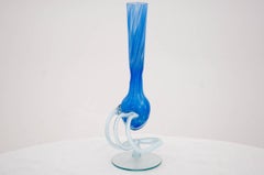 Blue Glass Art Glass Vase