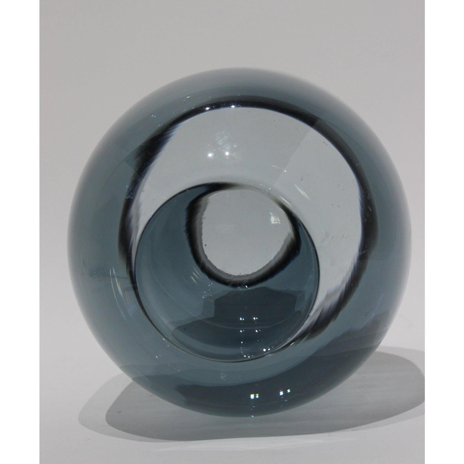 Blue Glass by Holmegaard In Good Condition In West Palm Beach, FL