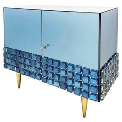 Blue Glass Cabinet by Interno 43 for Gaspare Asaro