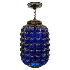 Blue Glass Lantern