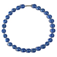 Blue Glass Necklace Blue Glass Necklace