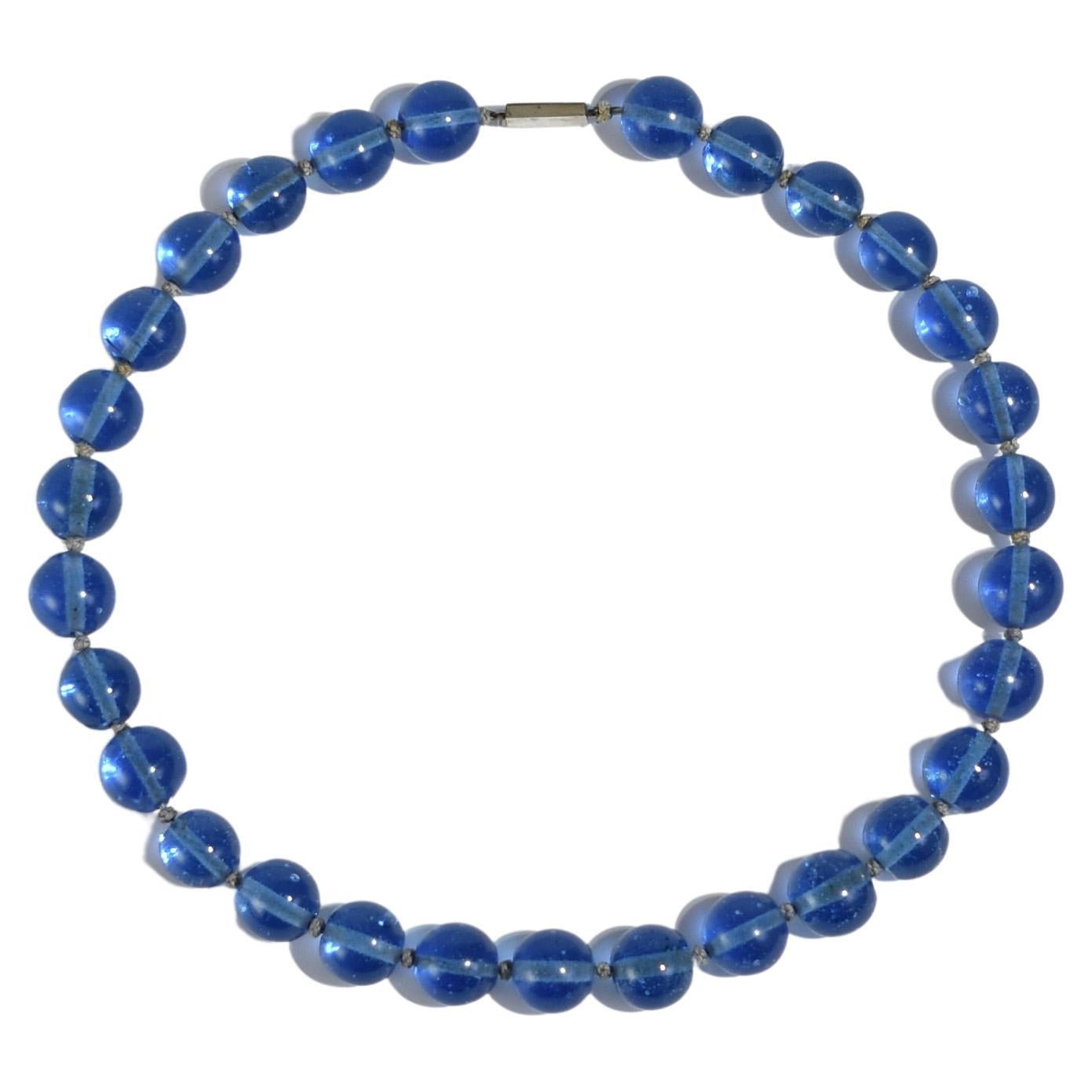 Blue Glass Necklace